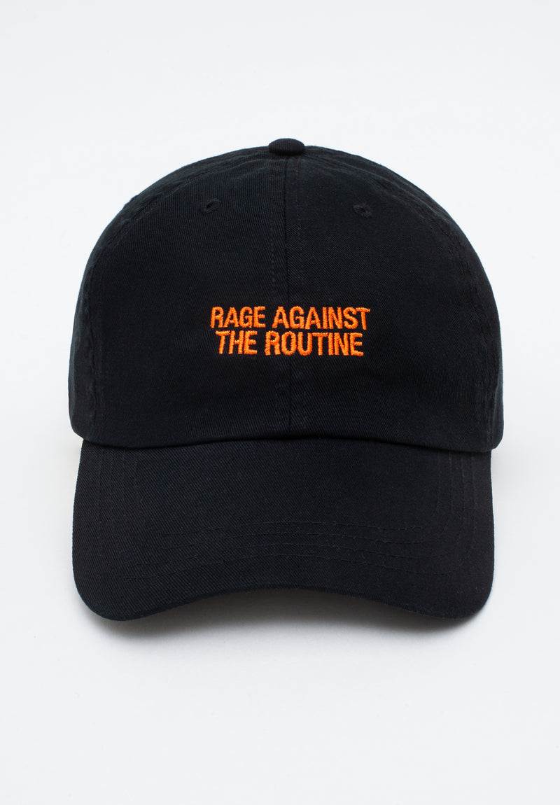 Rage Against The Routine Cap - Black - Nasturtium Orange