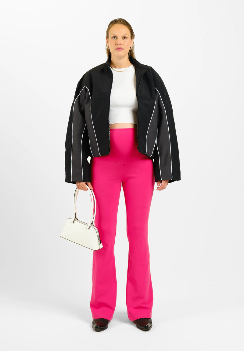 Rave Flared Pants - Raspberry Pink