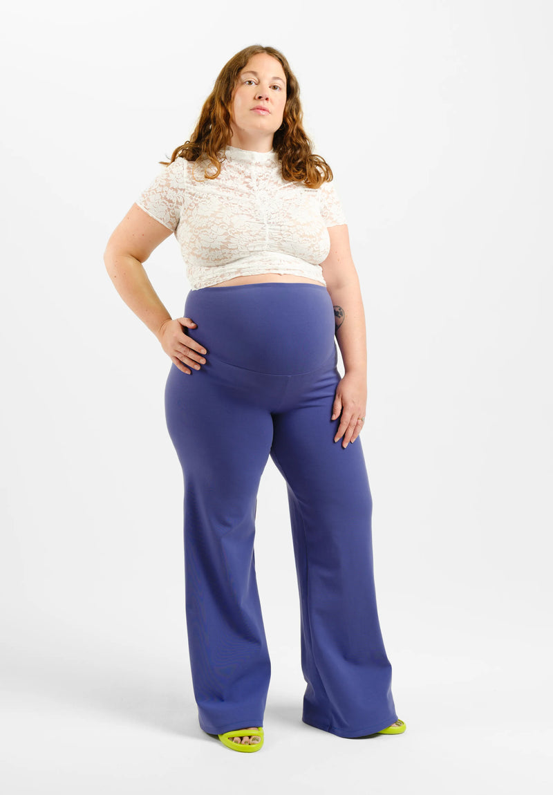 Posh Wide Leg Pants - Skipper Blue